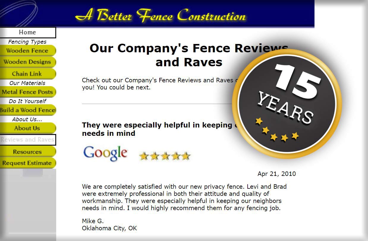 Mustang Fence Company 1 rated Fencing Contractors